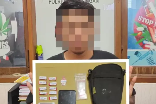 Pria Asal Bendan Kergon Pekalongan Timur Ditangkap Polisi karena Terlibat Peredaran Narkoba