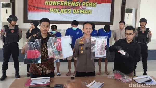 Heboh di Demak: Komplotan Cetak Uang Palsu dari Kertas HVS Senilai Ratusan Juta