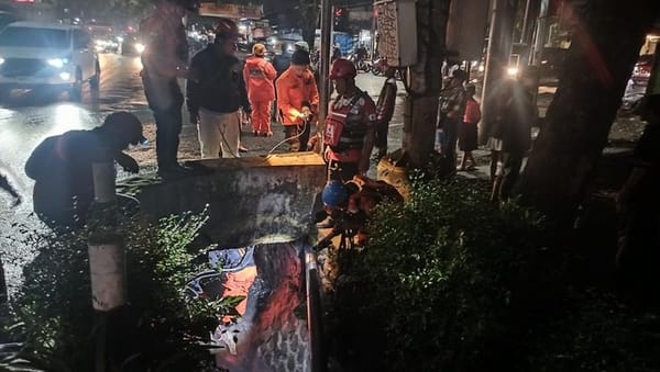 Hujan Deras, Lansia di Kota Malang Terbawa Arus ke Gorong-gorong