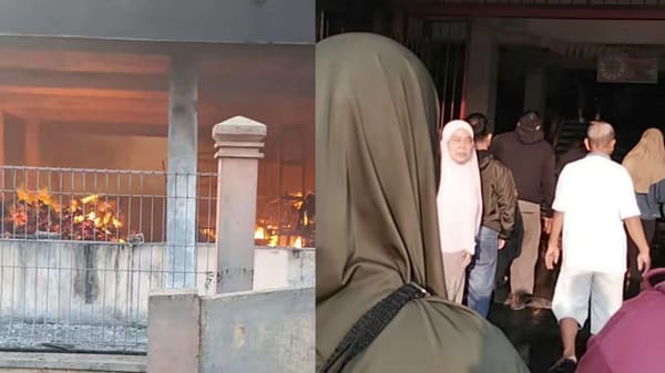 Kebakaran Hebat Lahap Pasar Kota Wonogiri Dini Hari
