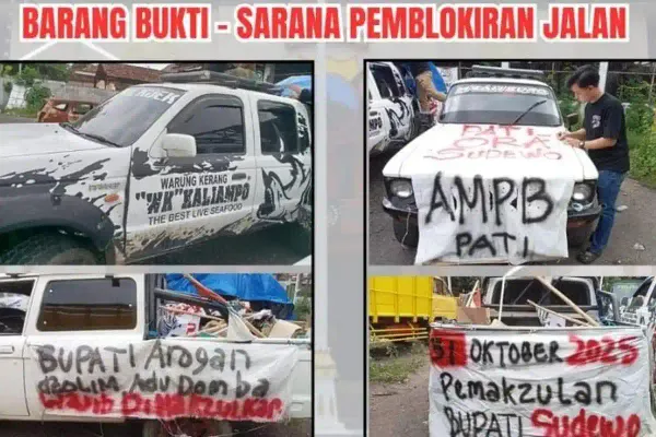 Dua Pentolan Aksi Demo di Pati Ditahan Polda Jawa Tengah