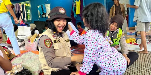 Anak-Anak di Pengungsian Kembali Ceria Berkat Pendampingan Tim Trauma Healing