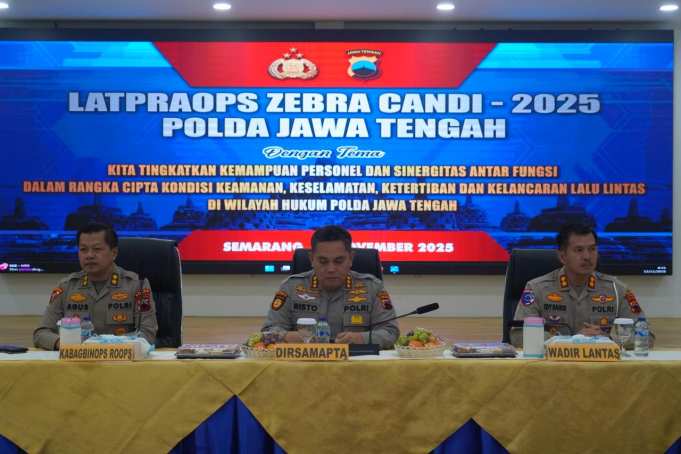 Gelar Latpraops Zebra Candi, Polda Jateng Matangkan Kesiapan Personel dan Satgas