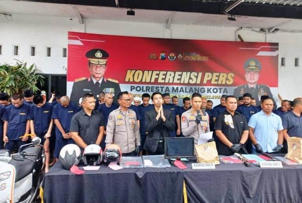 Polresta Malang Kota Ringkus 51 Tersangka dalam Operasi Sikat Semeru, Satu di Antaranya Pencuri Mobil