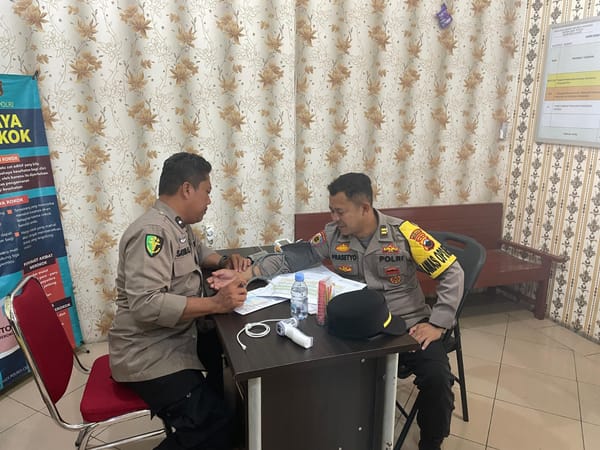 Sidokkes Polresta Cilacap Gelar Pemeriksaan Kesehatan Personel pada Hari ke-10 Ops Zebra Candi