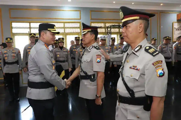 Tiga Pejabat Berganti, Polresta Malang Kota Gelar Upacara Sertijab Penuh Khidmat