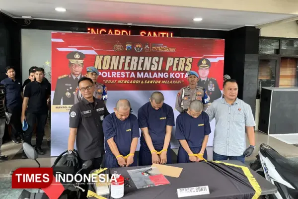 Polresta Malang Kota Tangkap Tiga Pencuri Motor di Lowokwaru dalam Waktu Satu Pekan