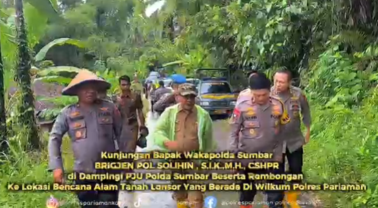 Wakapolda Sumbar Terjun ke Lokasi Banjir Padang Pariaman, Serahkan Bantuan dan Cek Rumah Rusak