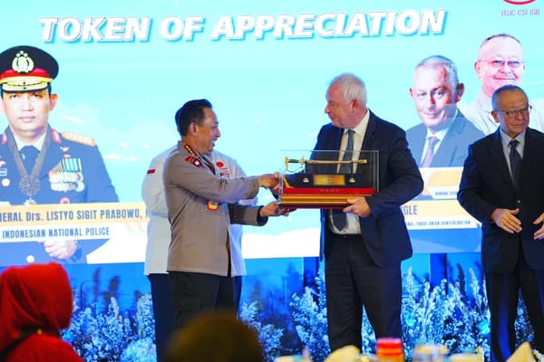 Kapolri Sambut Sekjen ITUC, Sepakat Perkuat Perlindungan dan Kesejahteraan Pekerja
