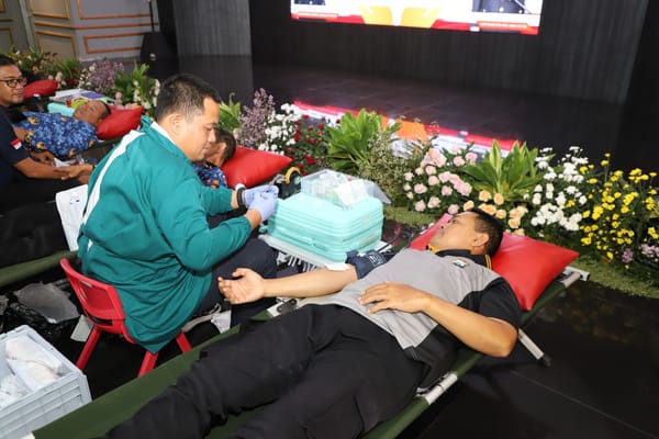 Kepedulian Sosial Polresta Malang Kota Terwujud Lewat Kegiatan Donor Darah HKN 2025
