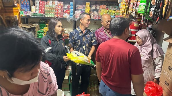 Satgas Pangan Polda Bali dan gabungan Gelar Sidak Pasar, Harga Bahan Pokok Masih Stabil