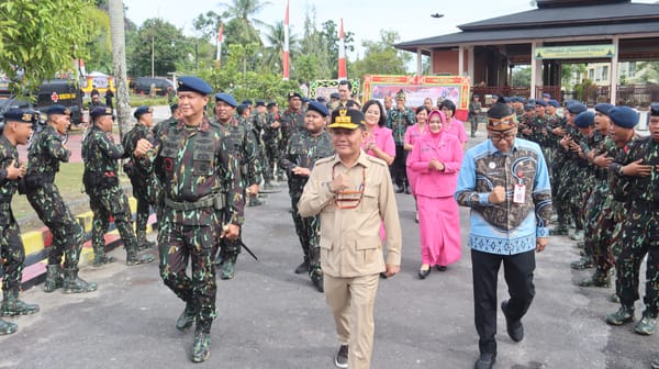 Tari Kolosal dan Aksi Lapangan Meriahkan Syukuran HUT Brimob ke-80 di Polda Kalteng