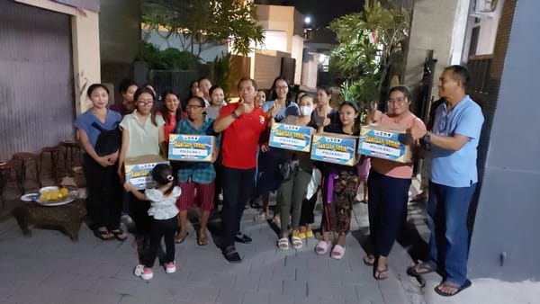 Program Minggu Kasih, Polda Bali Ajak Warga Peguyangan Kangin Cegah Bahaya Narkoba