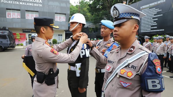 Polresta Malang Kota Gelar Apel Pasukan Sambut Ops Zebra Semeru 2025