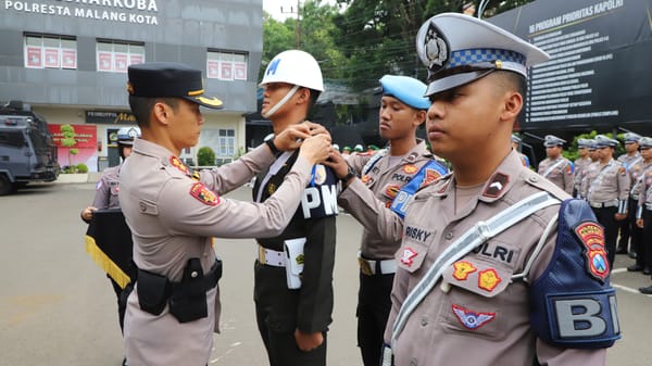 Apel Gelar Pasukan Ops Zebra Semeru 2025, Polresta Malang Kota Mantapkan Kesiapan