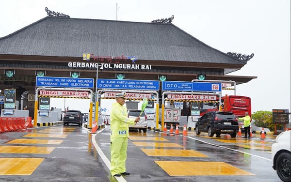 Ditlantas Polda Bali Jaga Kelancaran Arus di Tol Bali Mandara Saat Ops Zebra Agung 2025