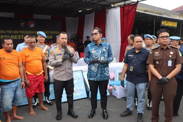 Rekor! Polrestabes Medan Sita 60 Kg Sabu dan Tangkap 212 Tersangka dalam 42 Hari