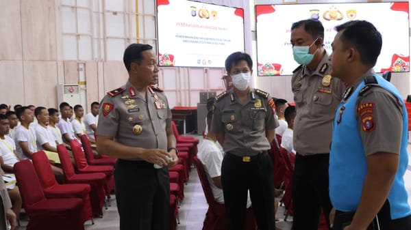 150 Calon Bintara Brimob Polri Jalani Tes Rikkes Tahap I di Polda Kalteng