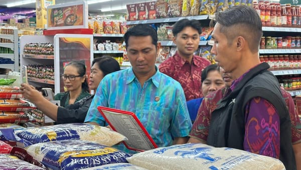Pastikan Harga Beras Stabil, Satgas Pangan Polda Bali Sidak Harga Beras