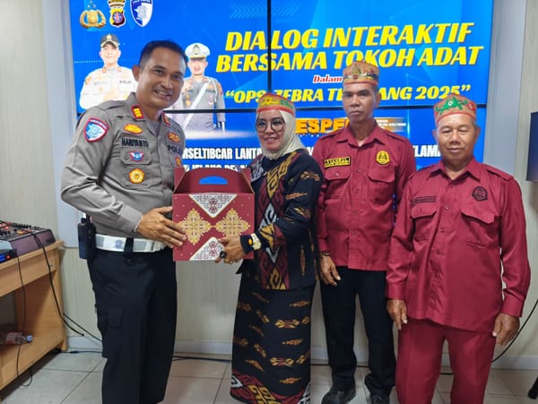 Satlantas Polres Kotim Gandeng Tokoh Adat untuk Jaga Kamseltibcarlantas