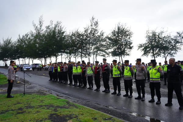 Polda Bali Gelar Apel Kesiapan  Pengamanan OPPO RUN 2025