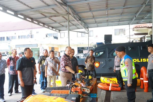 Polda Jateng Tinjau Kesiapan SAR Polresta Cilacap Hadapi Potensi Bencana