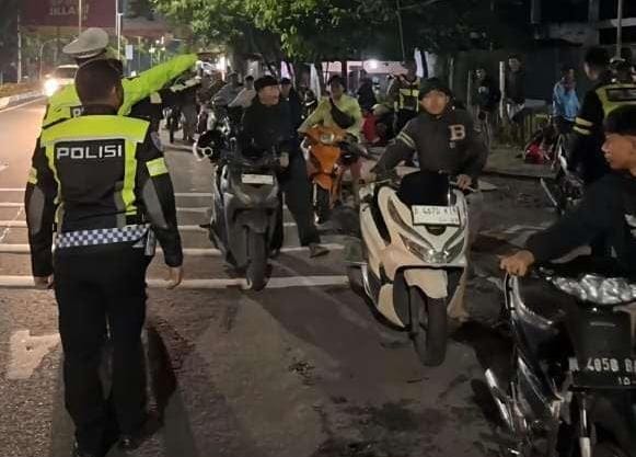 Polresta Malang Kota Gelar Patroli Blue Light, 111 Motor Terjaring Balap Liar