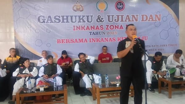 Ratusan Karateka Inkanas Jatim Ikuti Pelatihan dan Ujian Kenaikan Tingkat