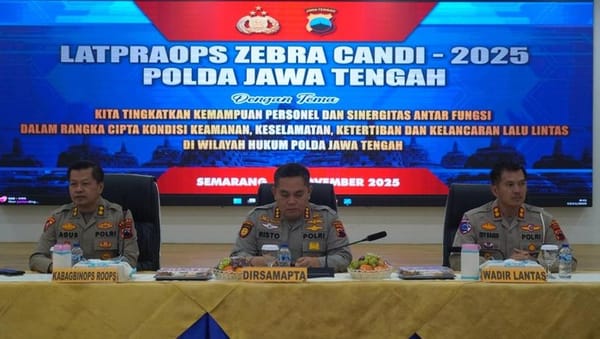 Jelang Operasi Zebra Candi, Polda Jateng Mantapkan Kesiapan Personel