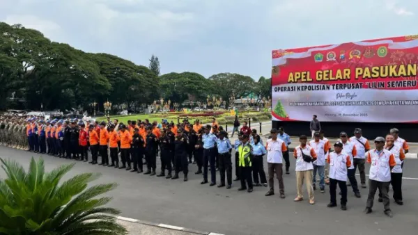 Ratusan Personel Dikerahkan, Wali Kota Malang Pastikan Kesiapan Operasi Lilin Semeru 2025