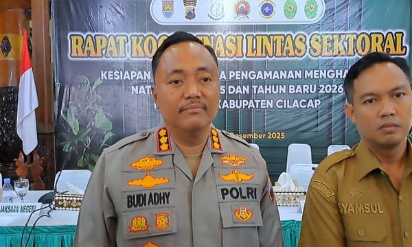 Polresta Cilacap Siagakan 345 Personel dan 10 Pos Pengamanan Jelang Nataru