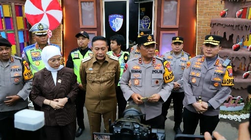 Pastikan Pengamanan Tahun Baru 2026, Kapolda Jatim Tinjau Pos Terpadu di Malang Raya