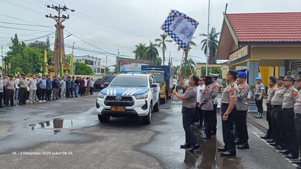Polres Kotim Lepas Bantuan Kemanusiaan untuk Korban Bencana di Sumatra