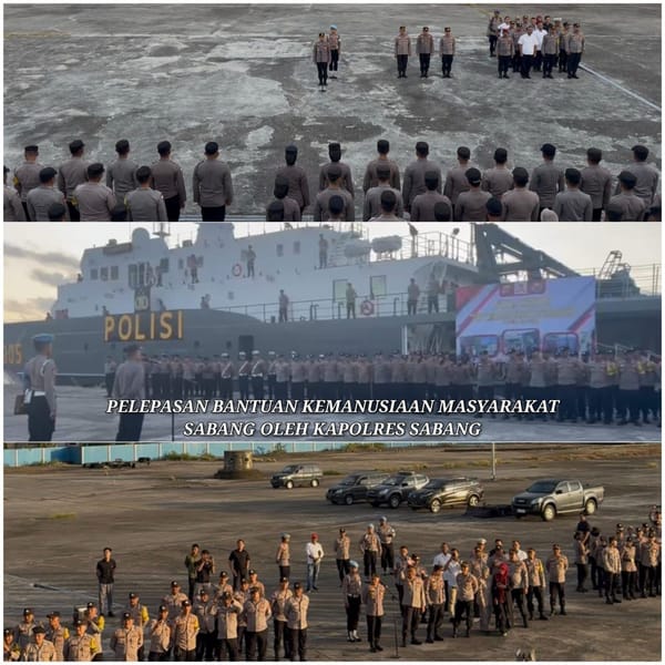 Misi Kemanusiaan: KP Wisanggeni-8005 Kirim Bantuan dari Sabang ke Malahayati