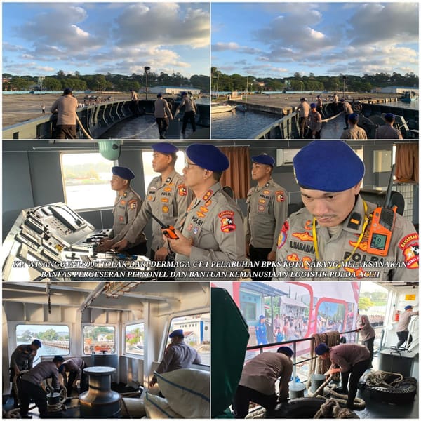 Dari Sabang ke Malahayati, KP Wisanggeni-8005 Distribusikan Bantuan Kemanusiaan