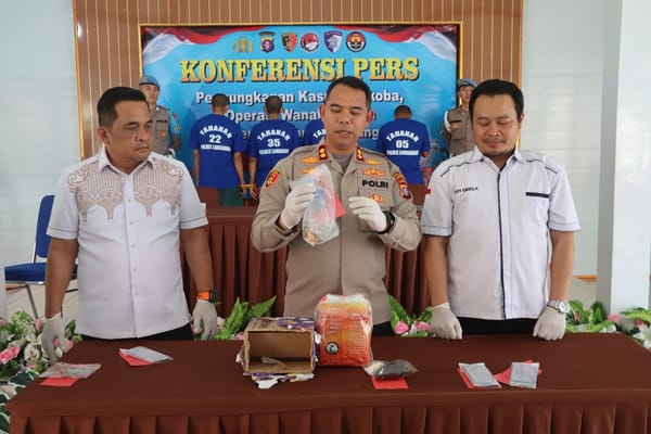 Polres Lamandau Beberkan Kasus Narkoba, Operasi Wanalaga, dan Zebra Telabang 2025