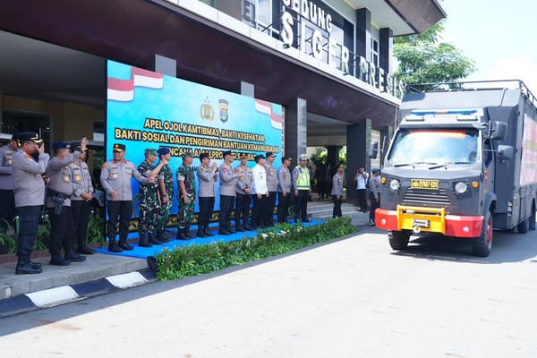 Polri All-Out Tangani Krisis Sumatera, Wakapolri Lepas Bantuan Kemanusiaan dari Polda Lampung