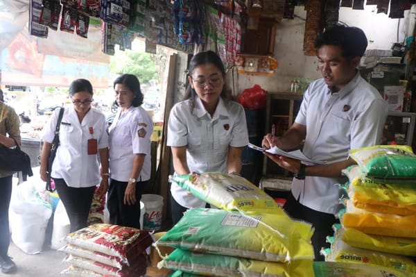 Tim Satgas Pangan Polda Bali Hadir,  Pastikan Harga Beras Tetap Terkendali