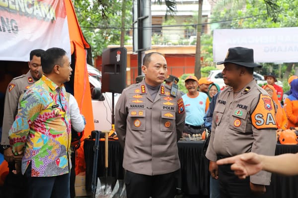 Tiga Shift, 24 Jam Nonstop! Begini Cara Polresta Malang Kota Jaga Kesiapsiagaan Banjir