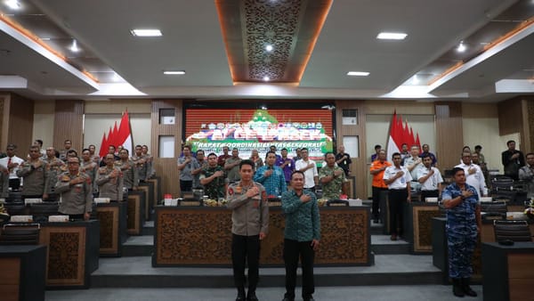 Antisipasi Gangguan Kamtibmas Menjelang Natal Dan Tahun Baru, Kapolda Bali Laksanakan Rapat Koordinasi Lintas Sektoral