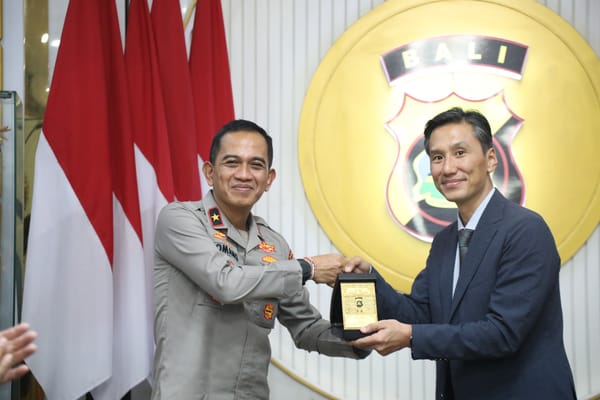 Wakapolda Bali Terima Kunjungan Kehormatan Atase Polisi Korea Selatan di Mapolda Bali