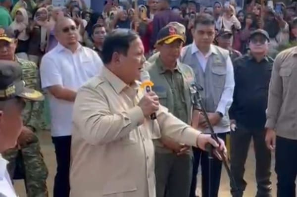 Prabowo Turun Langsung ke Agam: Pastikan Huntara Rampung Sebulan, Pengungsi Tak Lagi Tinggal di Tenda