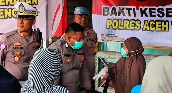Polres Aceh Tengah Perkuat Aksi Kemanusiaan dengan Layanan Kesehatan bagi Warga Toweren