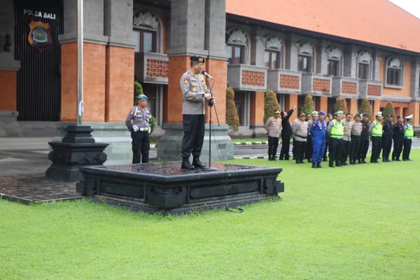 Hari Ke-2 Operasi Lilin Agung 2025, Dirsamapta Polda Bali Tekankan Pengawasan Personel dan Kesiapsiagaan Keamanan