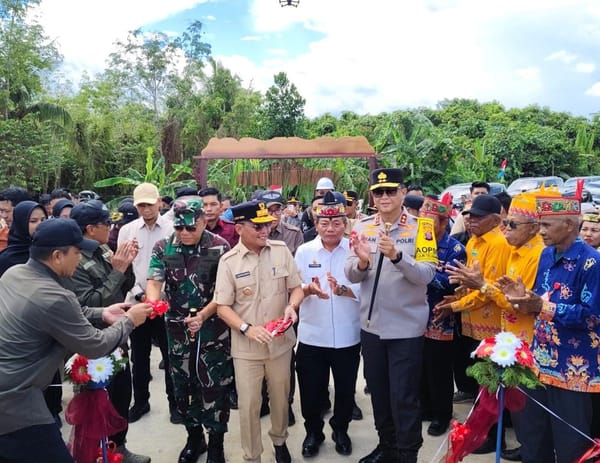 Kapolda Kalteng Hadiri Peresmian Jembatan dan Terusan Kapuas, Perkuat Akses dan Konektivitas
