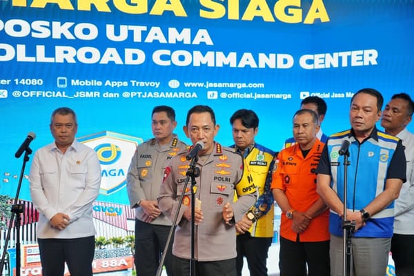 Pastikan Pengamanan Nataru Optimal, Kapolri dan Menhub Kunjungi JMTC Bekasi