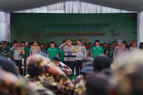 Kapolri Pimpin Apel Kebangsaan Banser di Cirebon, Ribuan Personel Siap Kawal Natal 2025 dan Tahun Baru 2026