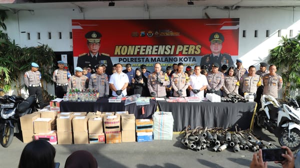 Polresta Malang Kota Laporkan Kondisi Keamanan Kota di Akhir Tahun 2025