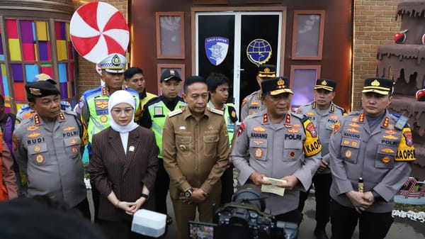 Kapolda Jatim Lakukan Pengecekan Pos Pam dan Pos Yan Nataru di Wilayah Malang Raya