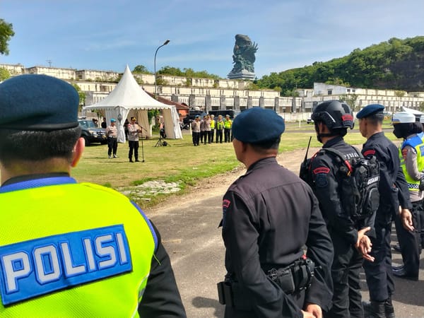 Polda Bali Amankan Konser Musik Countdown Malam Pergantian Tahun 2025-2026 Di GWK